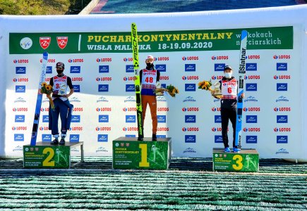 Podium piątkowych zawodów